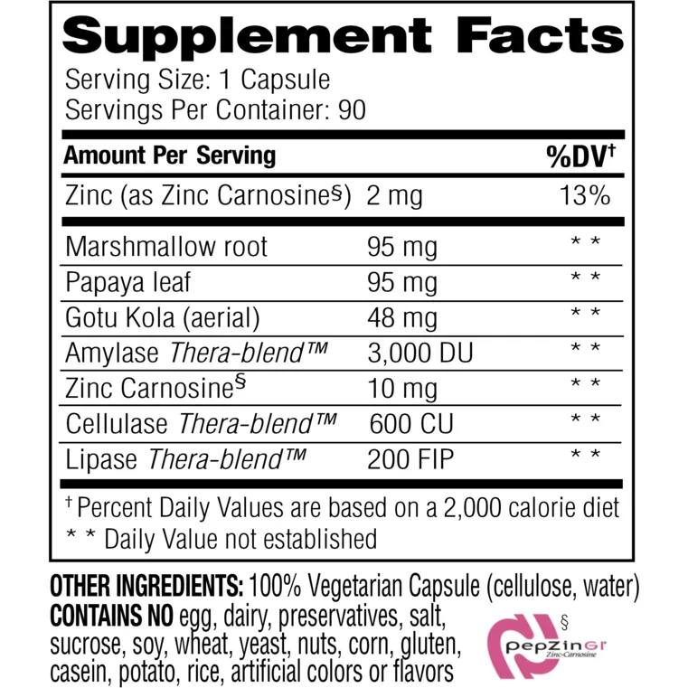 Acid Calm 90 Capsules By Enzyme Science