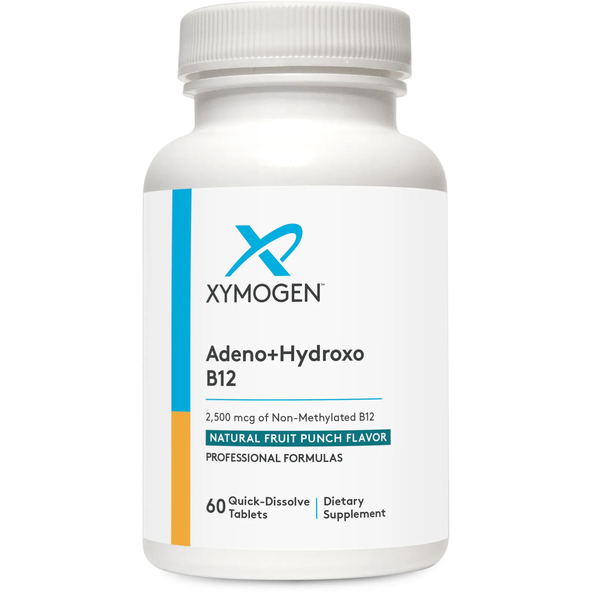 Adeno Hydroxo B12: Natural Fruit Punch Flavor 60 Tablets by Xymogen