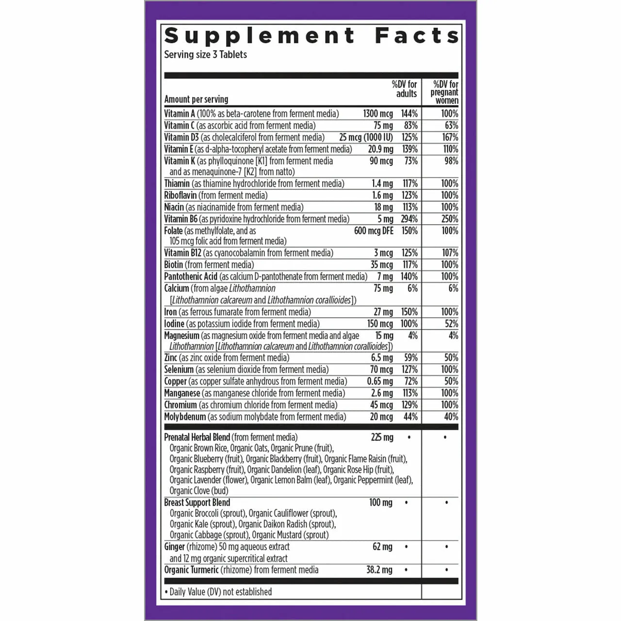Advanced Perfect Prenatal MultiVitamin by New Chapter