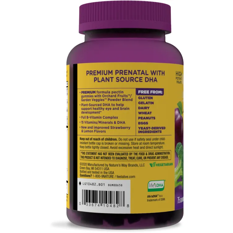 Alive! Prenatal Gummy 75 gummies by Nature's Way
