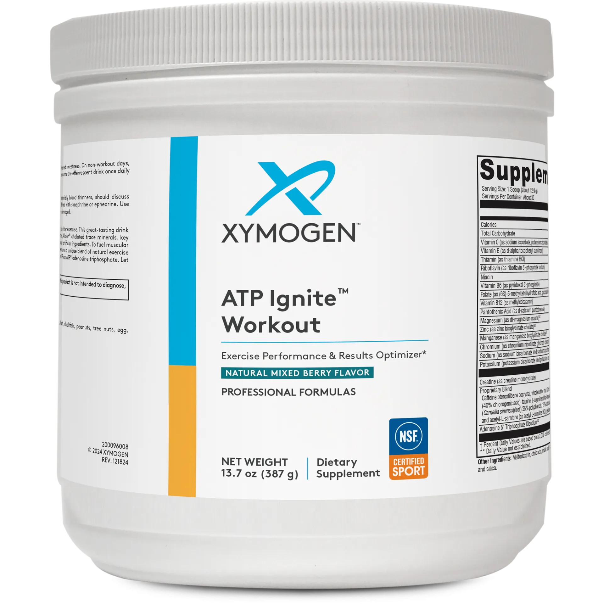 ATP Ignite Workout Mixed Berry 30 Servings by Xymogen