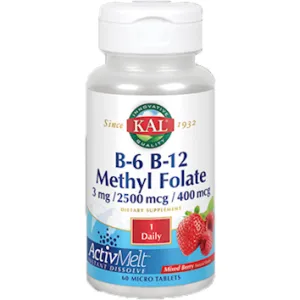 B6 B12 Methyl Folate 60 tabs by KAL