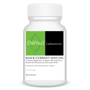 Black Currant Seed Oil 180 Softgels by Davinci Labs