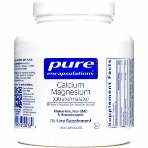 Cal/Mag Citrate Malate 180 vcaps by Pure Encapsulations