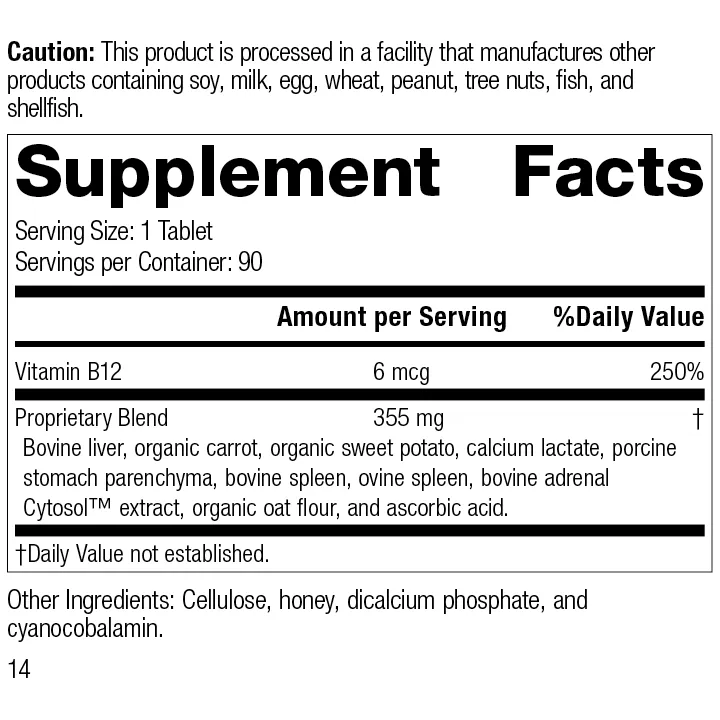 Cataplex B12. 90 Tablets
