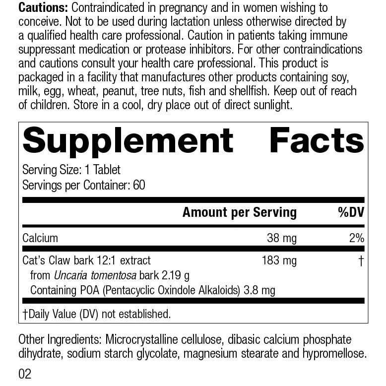 Cat's Claw Forte. 60 Tablets