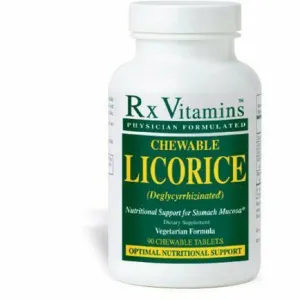 Chewable Licorice DGL 90 tabs by Rx Vitamins