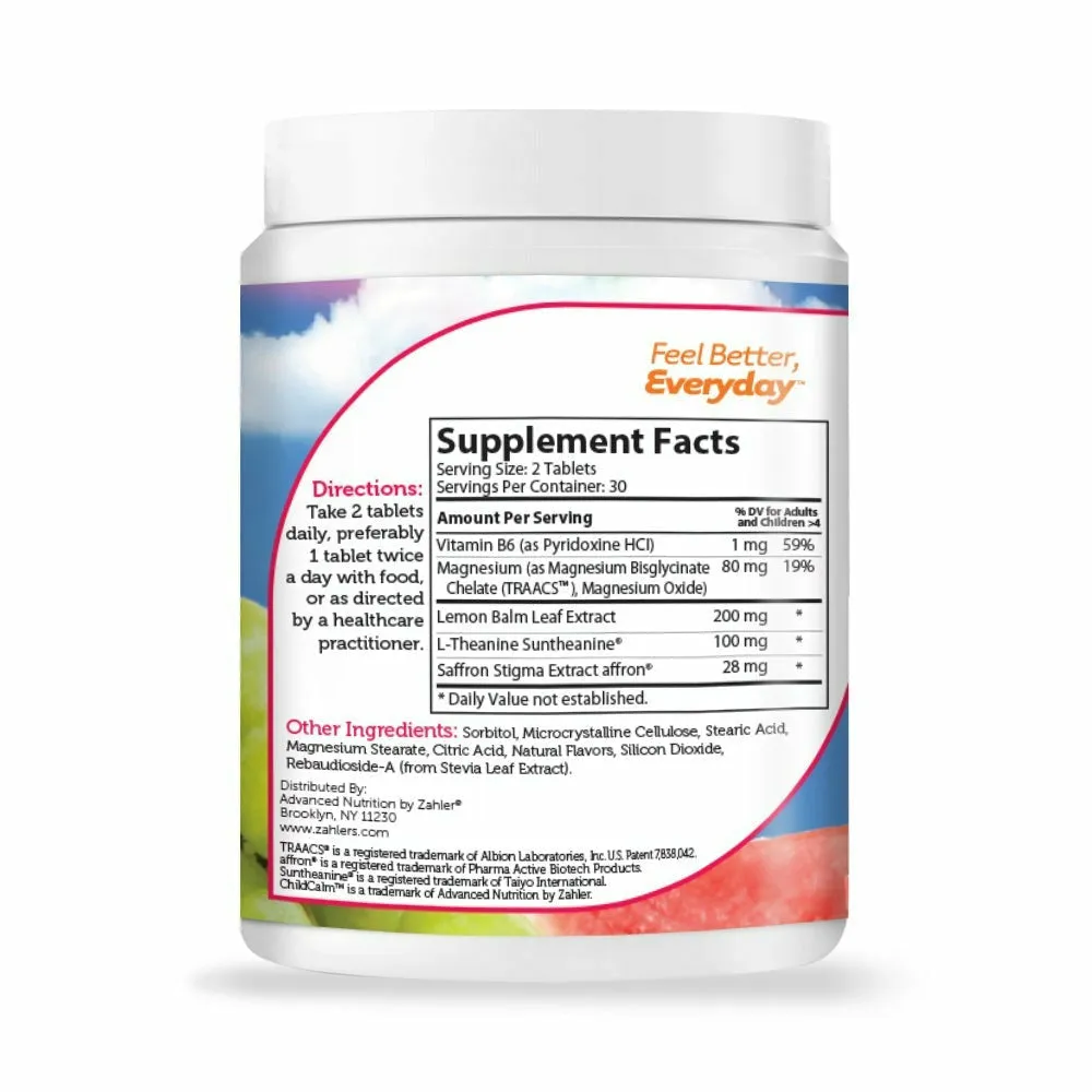 ChildCalm Chewable 60 tabs by Zahler