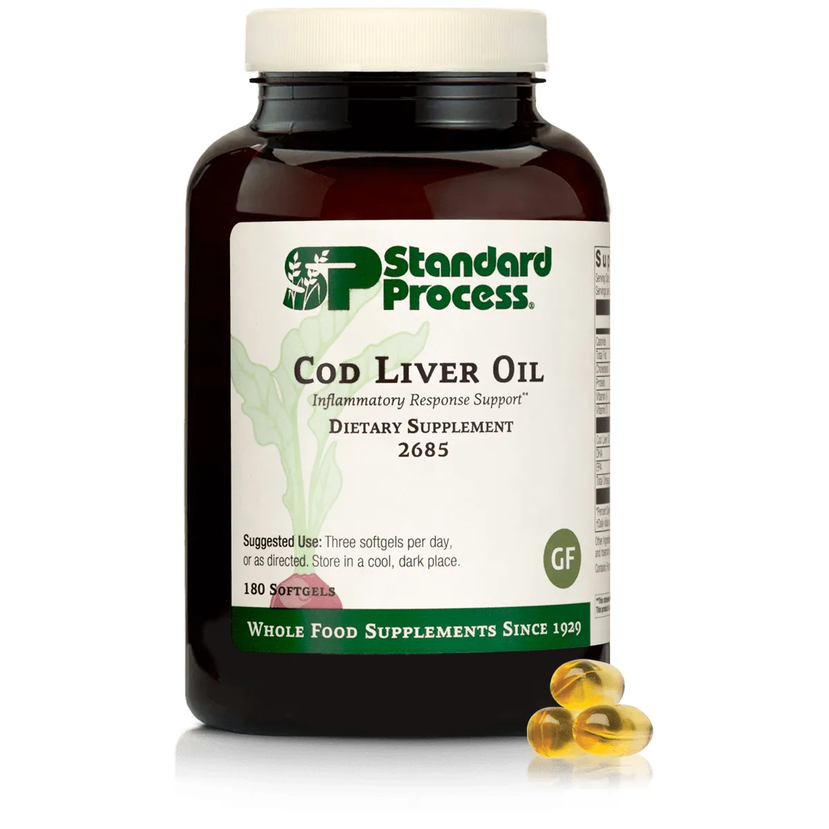 Cod Liver Oil. 180 Softgels