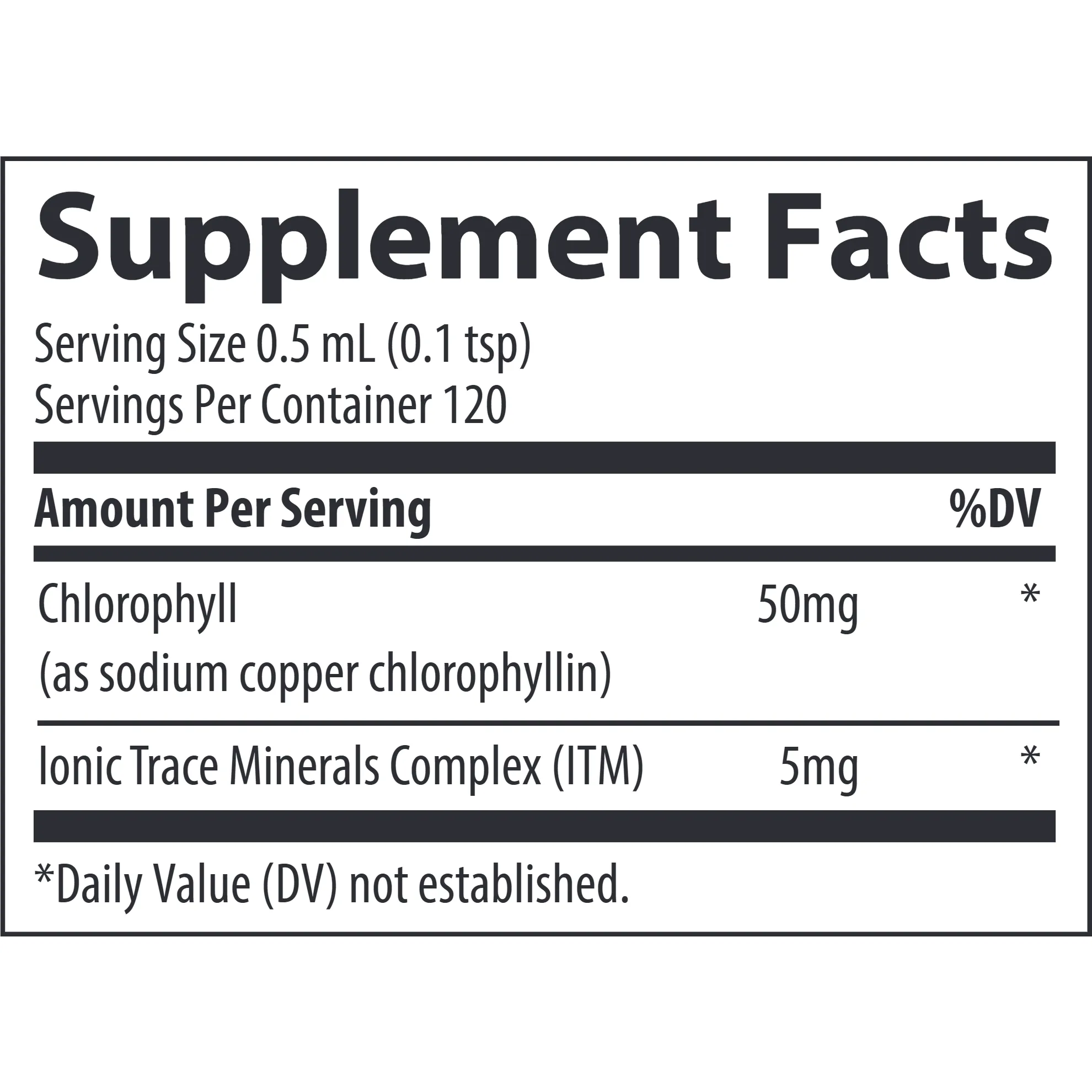 Concentrated Ionic Chlorophyll 2 fl oz by Trace Minerals Research