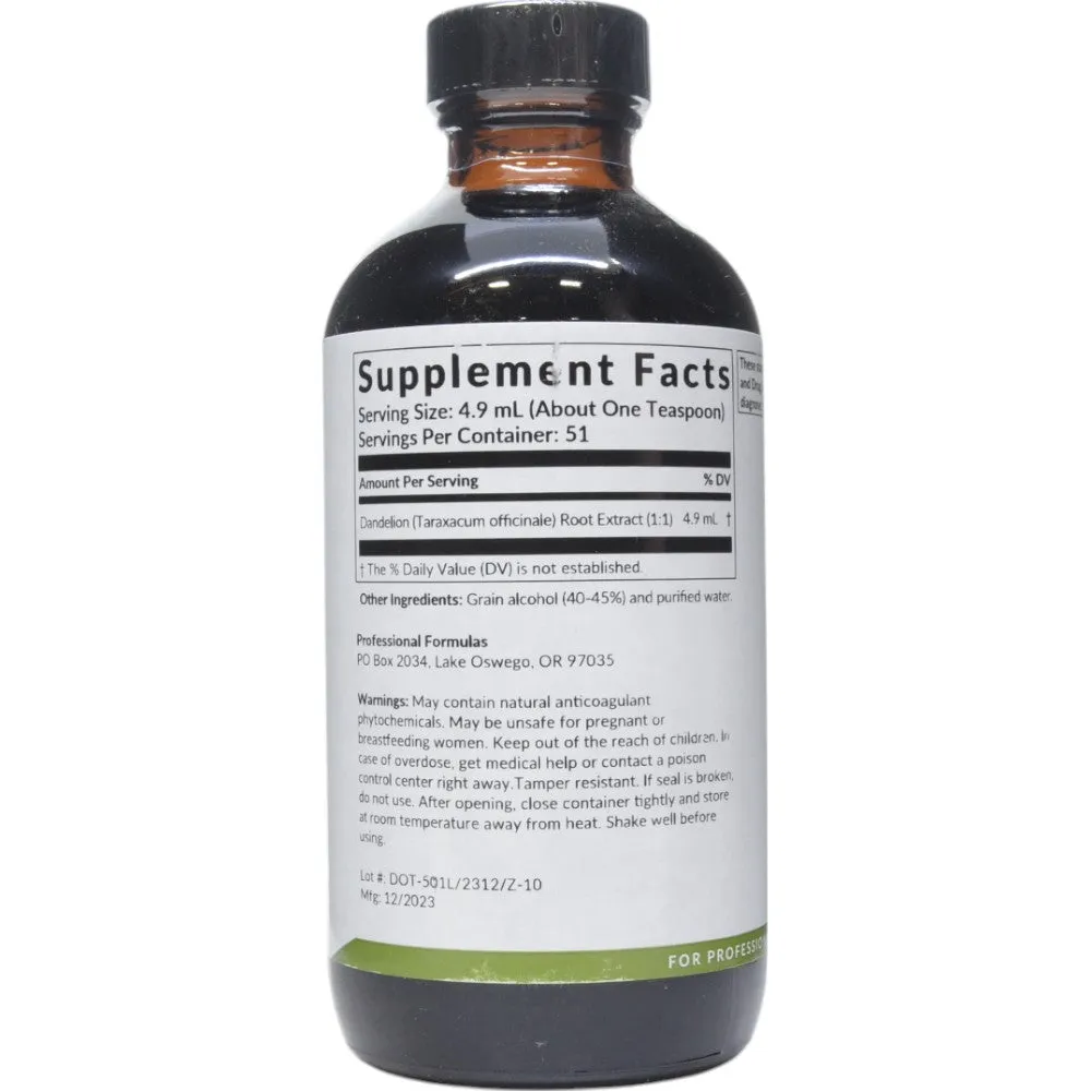 Dandelion Root (Taraxacum officinale) 8.4 oz by Professional Formulas