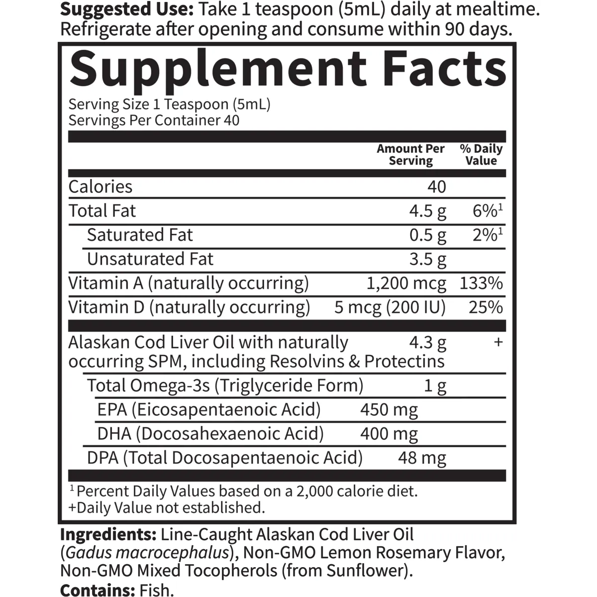 Dr. Formulated Alaskan Cod Liver Oil 200 mL by Garden Of Life
