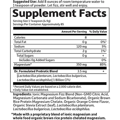 Dr. Formulated Whole Food Magnesium: Orange 14.8 oz by Garden of Life
