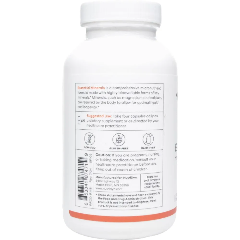Essential Minerals 120 Caps by Nutri-Dyn