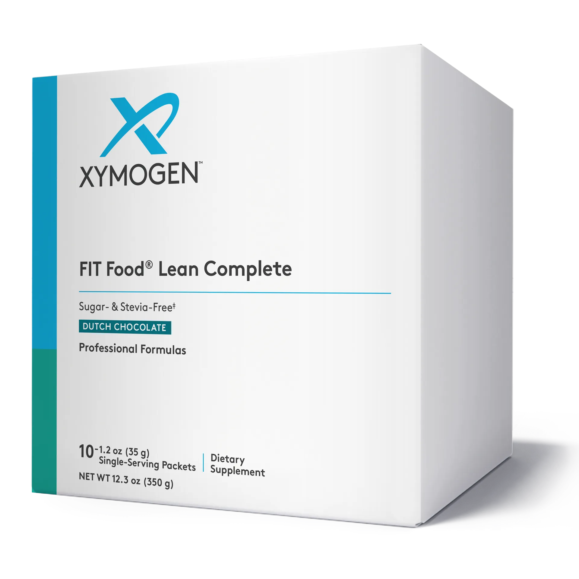 FIT Food Lean Complete: Dutch Chocolate (Sugar- & Stevia-Free) 10 Servings by Xymogen