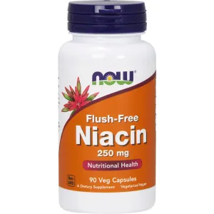 Flush-Free Niacin 250 mg 90 vcaps by NOW