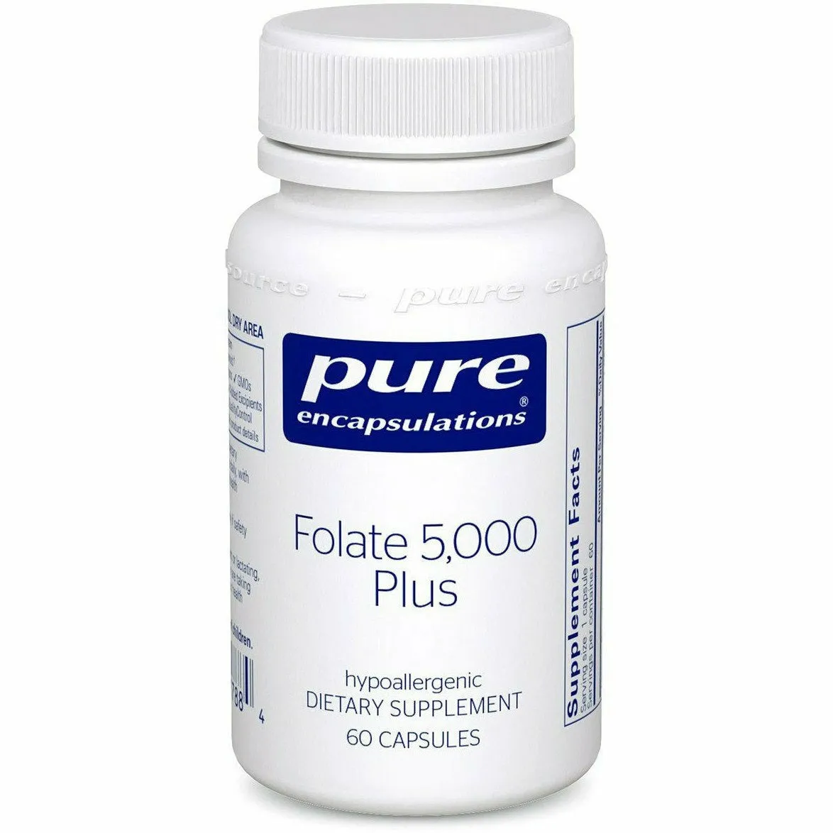 Folate 5.000 60 caps by Pure Encapsulations