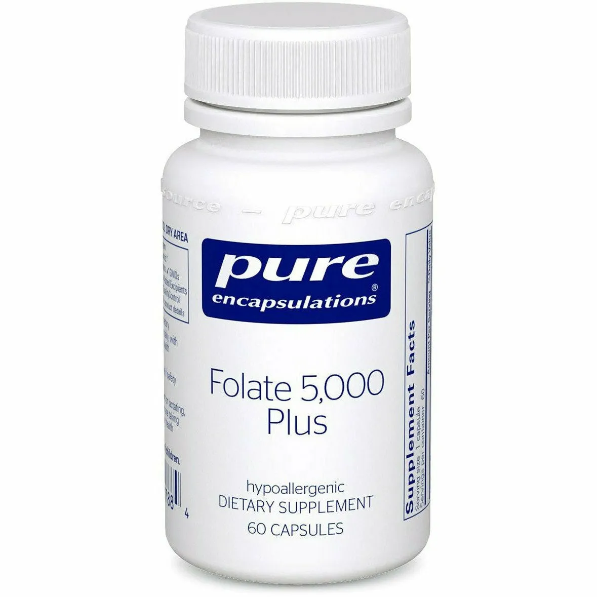 Folate 5.000 Plus 60 caps by Pure Encapsulations