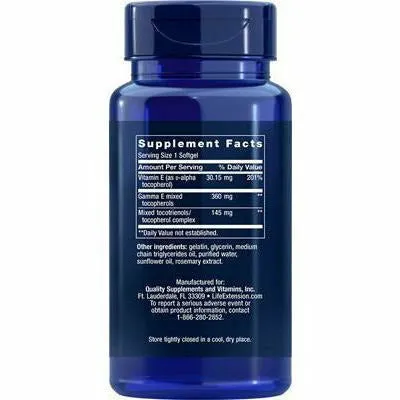 Gamma E 60 softgels by LifeExtension