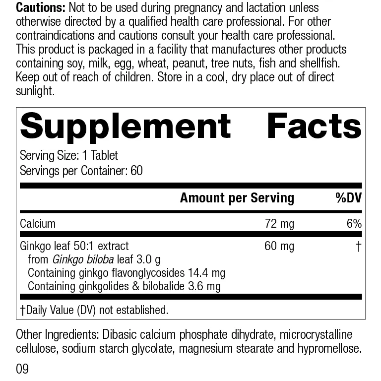 Ginkgo Forte. 60 Tablets
