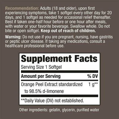 Heartburn Free with ROH10 1000 mg 10 gels by Nature's Way