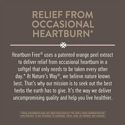 Heartburn Free with ROH10 1000 mg 10 gels by Nature's Way