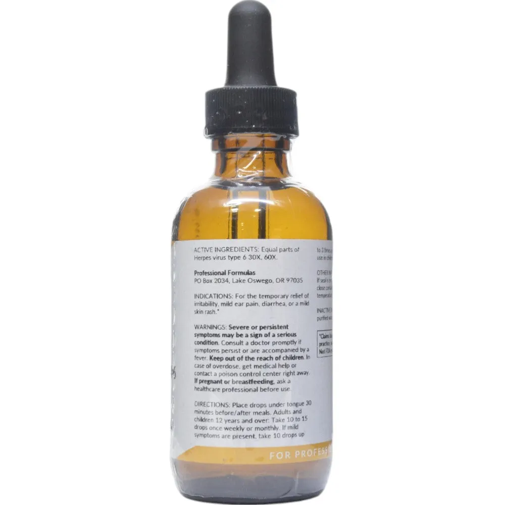Herpes Virus #6 Nosode 2 oz by Professional Formulas