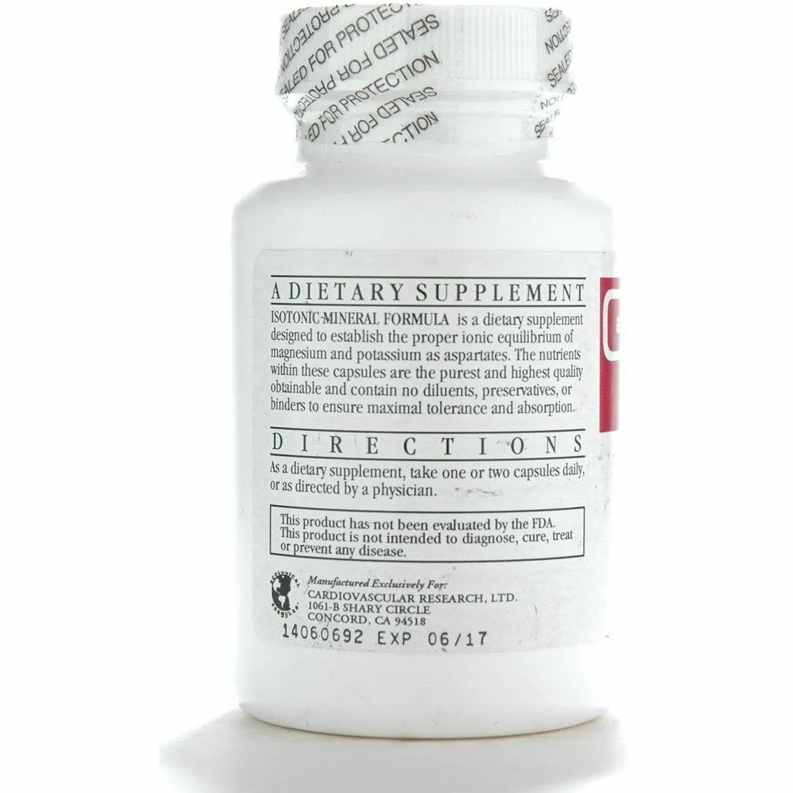 Isotonic Mineral Formula 75 caps by Ecological Formulas