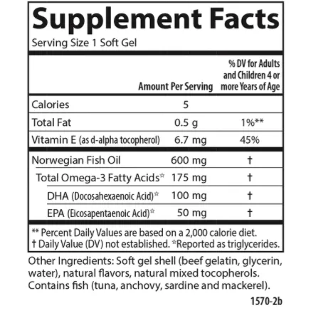 Kid's Chewable DHA 100 mg 120 softgels by Carlson Labs