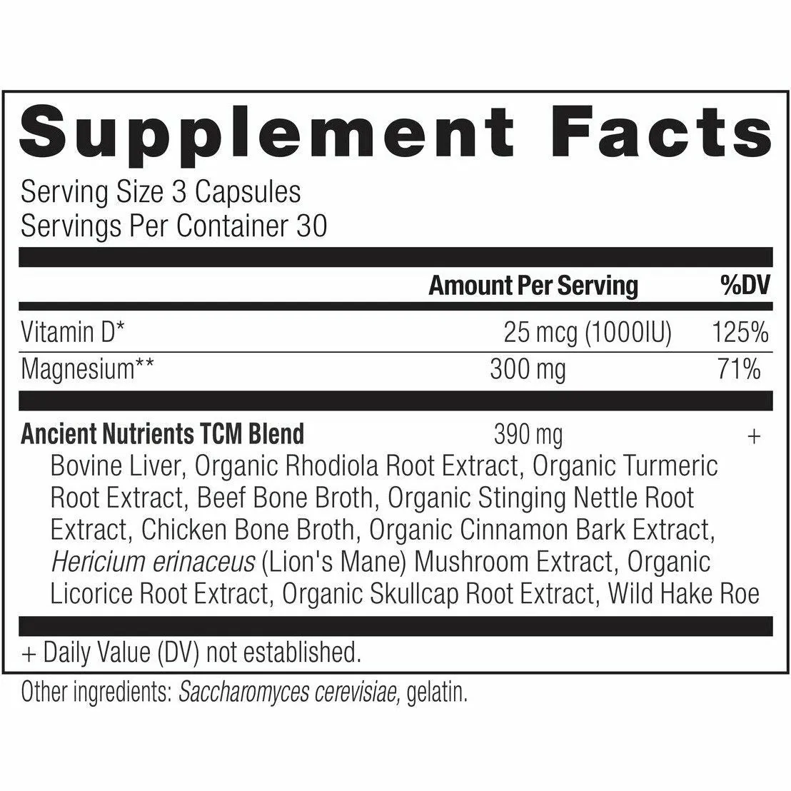 Magnesium 90 caps By Ancient Nutrition