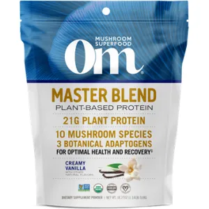 Master Blend Vanilla Protein 18.27 oz by Om Mushroom