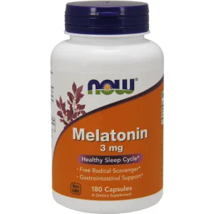 Melatonin 3 mg 180 caps by NOW
