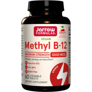 Methyl B-12 5000 mcg 60 chewable tablets by Jarrow Formulas