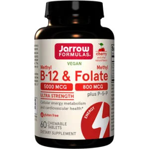 Methyl B12 & Methyl Folate Cherry 60 chewable tabs by Jarrow Formulas