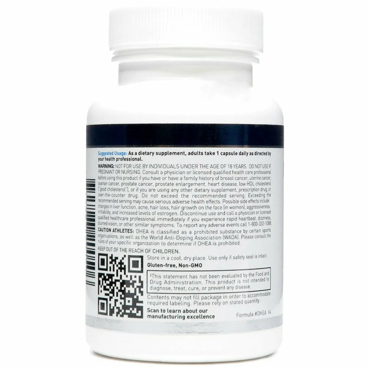 Micronized DHEA 25 mg 100 Vcaps by Douglas Labs