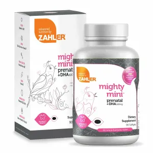 Mighty Mini Prenatal   DHA 90 softgels by Zahler