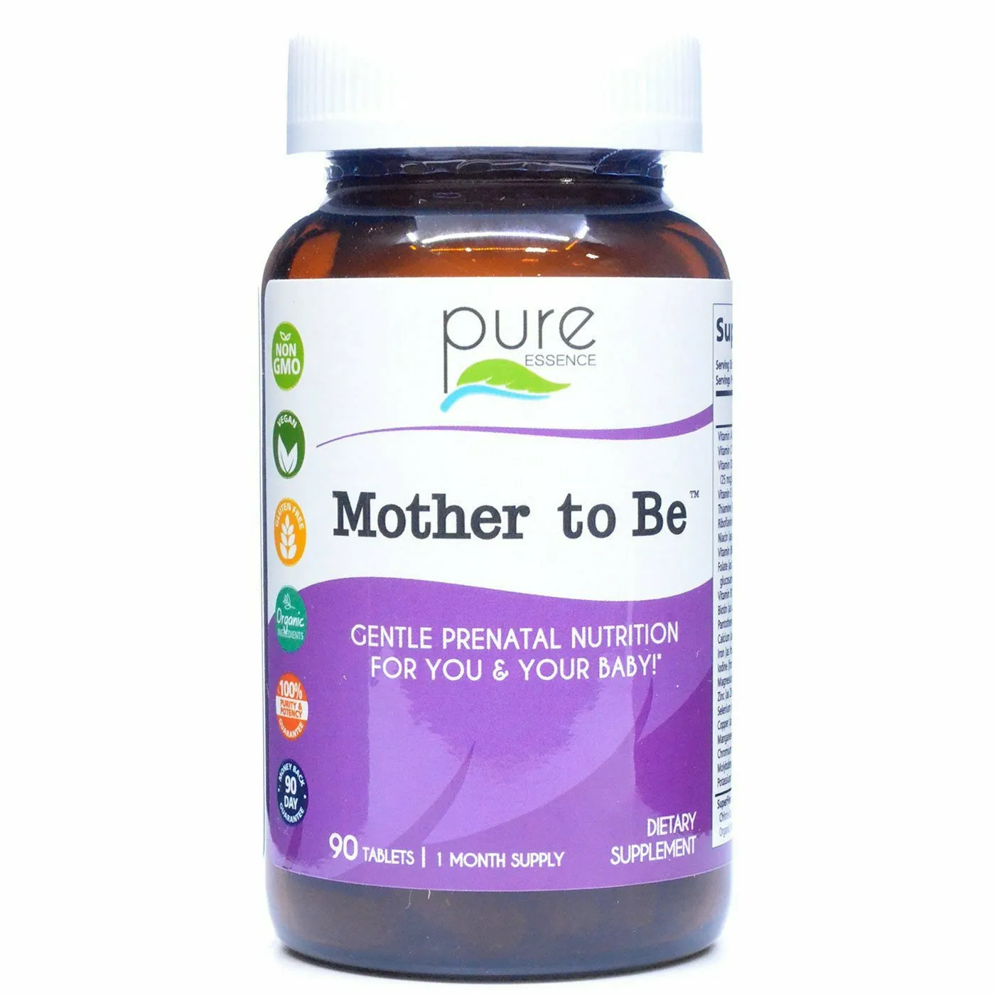 Mother to Be Prenatal Multivitamin 90 tablets by Pure Essence