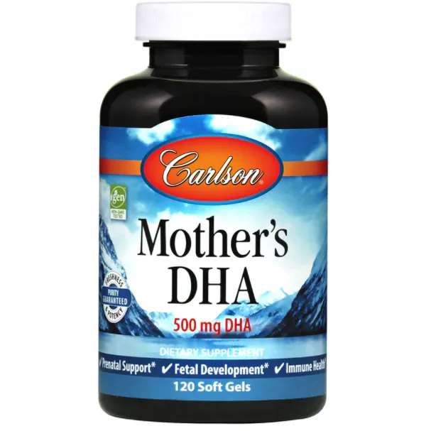 Mother's DHA 500 mg 120 softgels by Carlson Labs