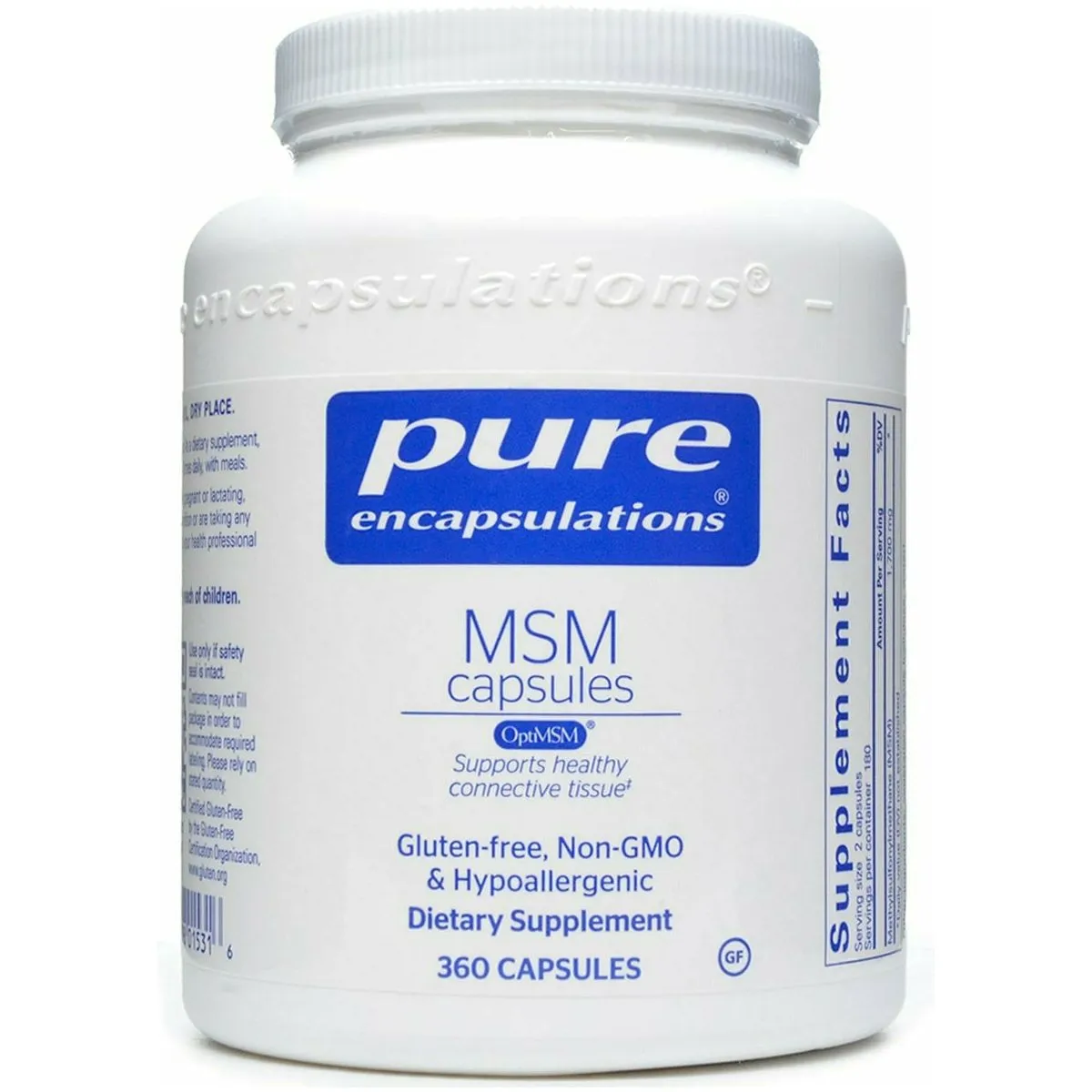 MSM Capsules 360 caps by Pure Encapsulations