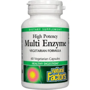 Multi Enzyme Vegetarian Form 60 vegcaps By Natural Factors