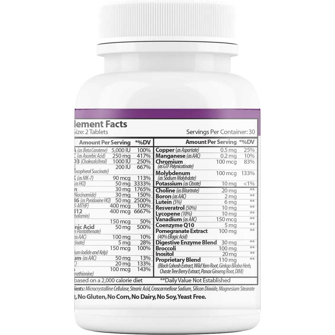 MultiWomen's w/Digestive Enzymes 60 tabs by Vinco