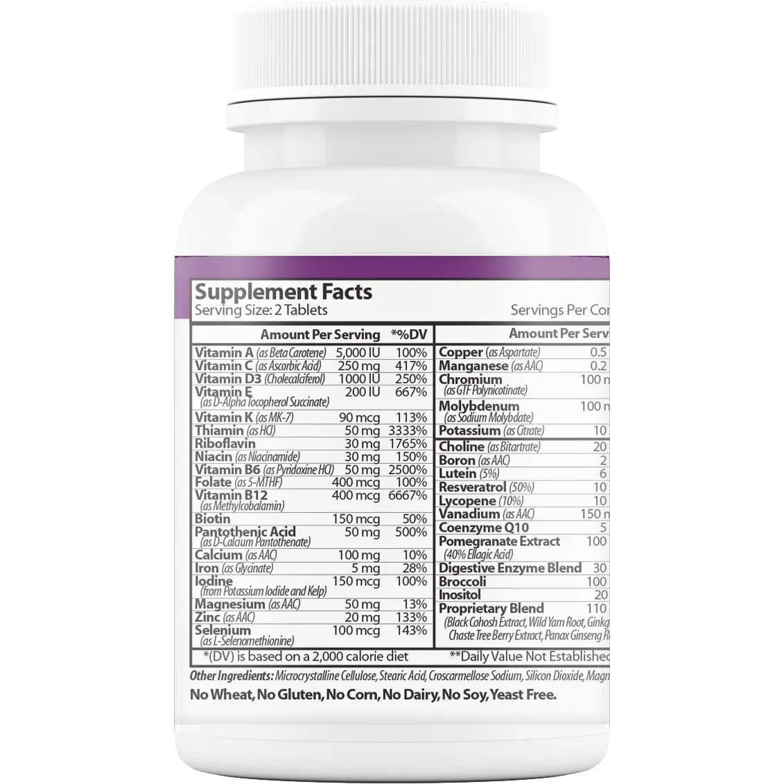 MultiWomen's w/Digestive Enzymes 60 tabs by Vinco