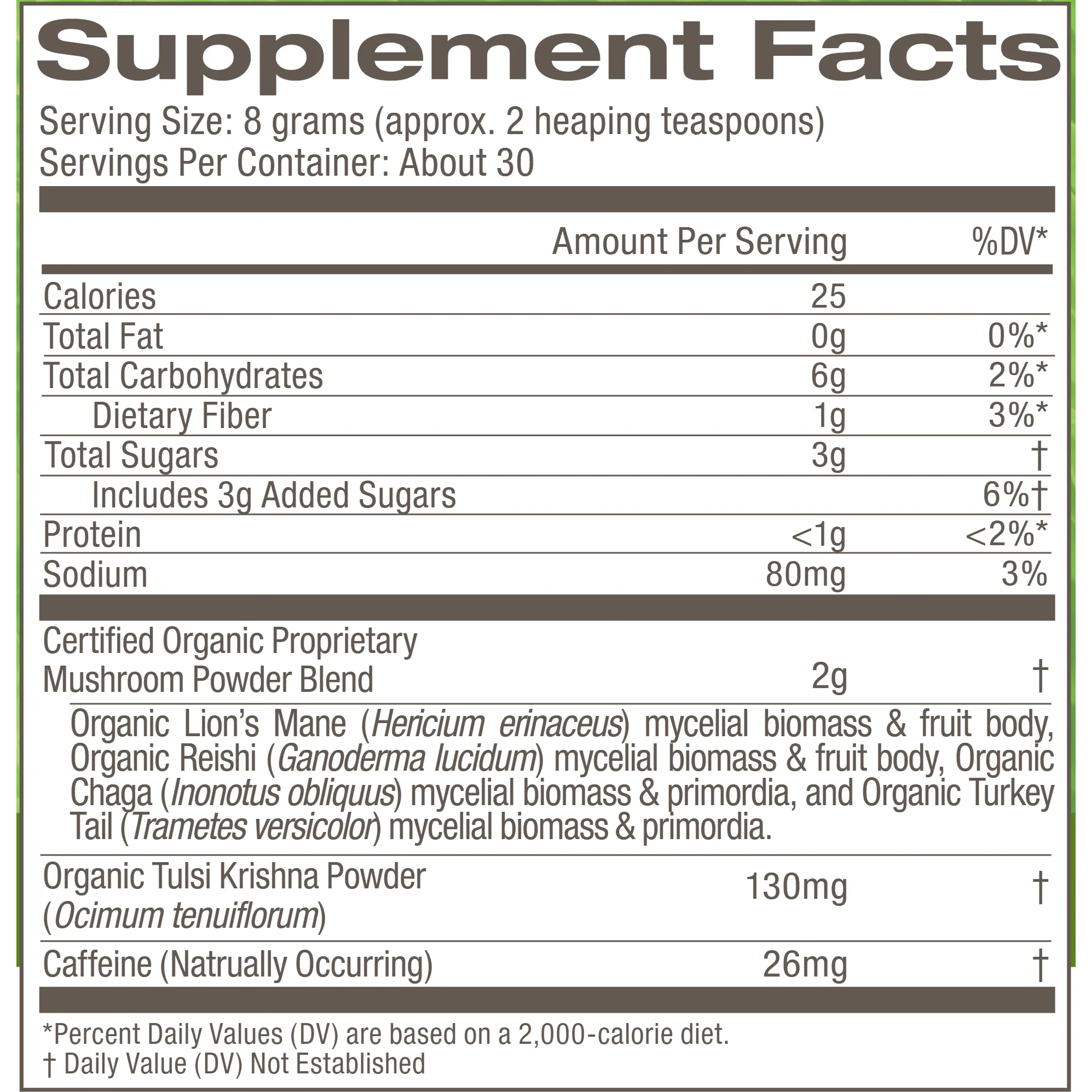 Mushroom Matcha Latte Blend 8.47 oz by Om Mushroom