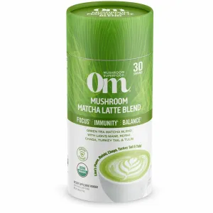 Mushroom Matcha Latte Blend 8.47 oz by Om Mushroom