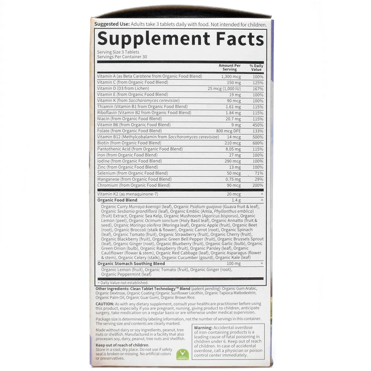 mykind Organics Prenatal Multi 90 tabs by Garden of Life