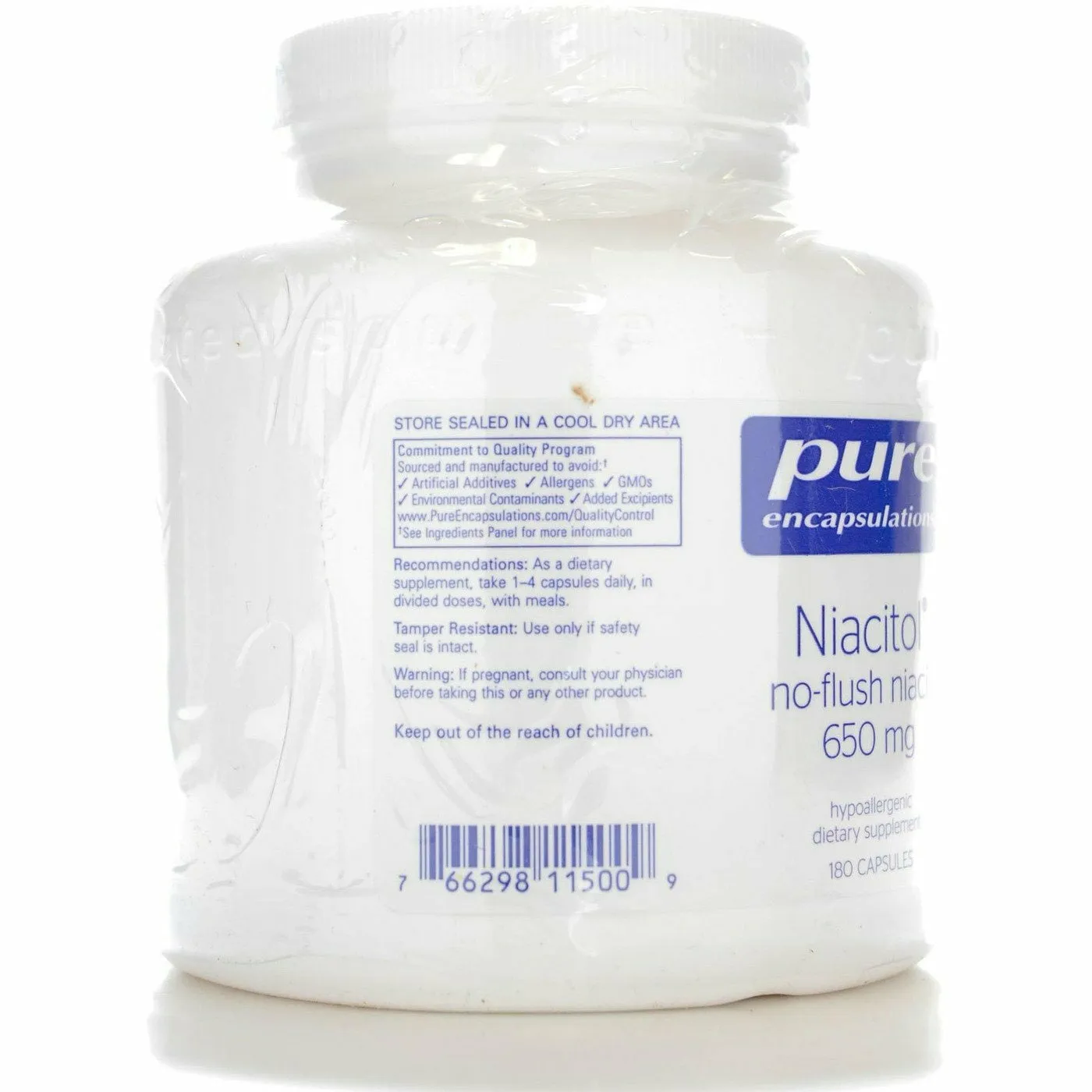 Niacitol 650 180 caps by Pure Encapsulations
