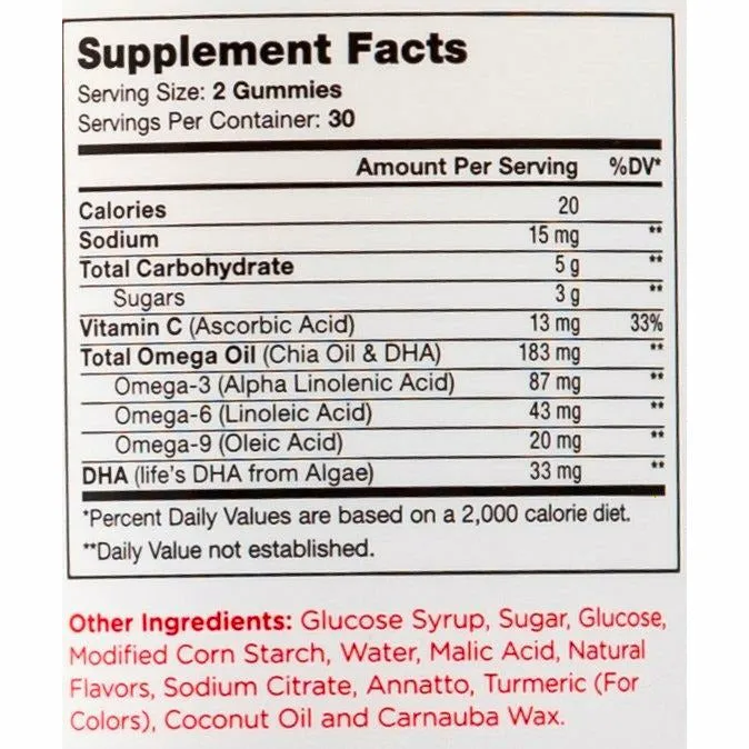 O is for Omega 60 gummies by Chapter One