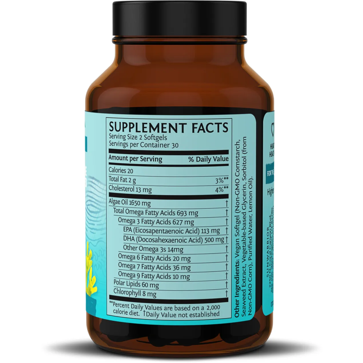 Omega-3 Vegan DHA   EPA 60 softgels by Sunwarrior