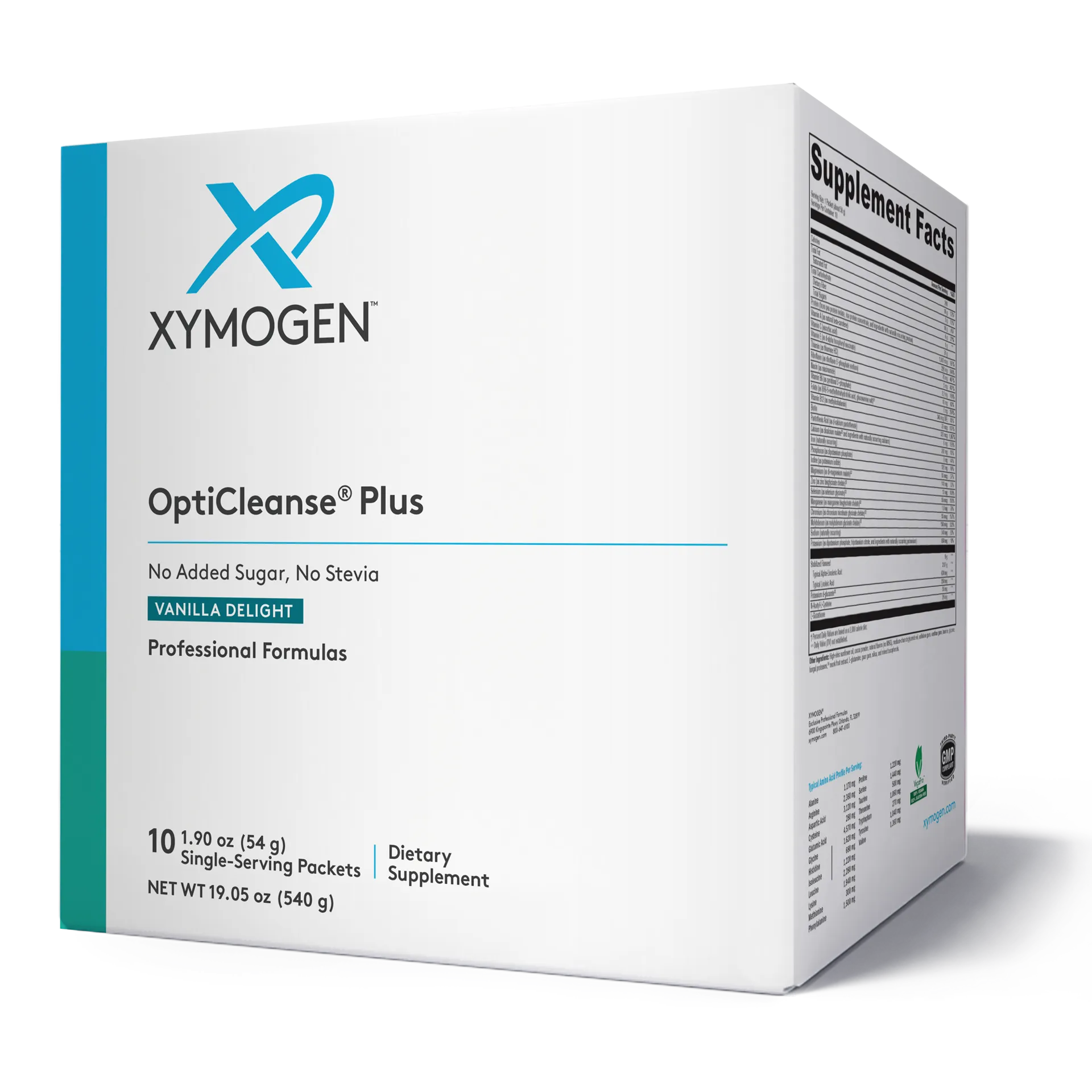 OptiCleanse Plus: Vanilla Delight (No Added Sugar. No Stevia) 10 Servings by Xymogen