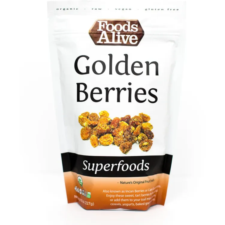 Organic Golden Berries 8 oz by Foods Alive